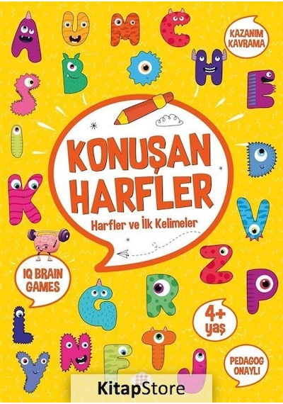 Konuşan Harfler - Harfler ve İlk Kelimeler 4+ Yaş- Dokuz Yayınları