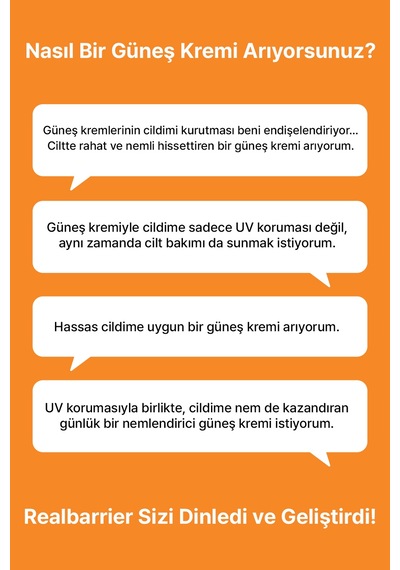 Cilt Bariyerini Destekleyen Nemlendirici Güneş Kremi Realbarrıer Cera Moisture Barrier Sun Cream