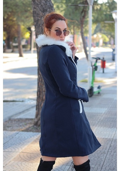 Barbora Kışlık Günlük Kaşe Kadın Kaban Bt306Laci