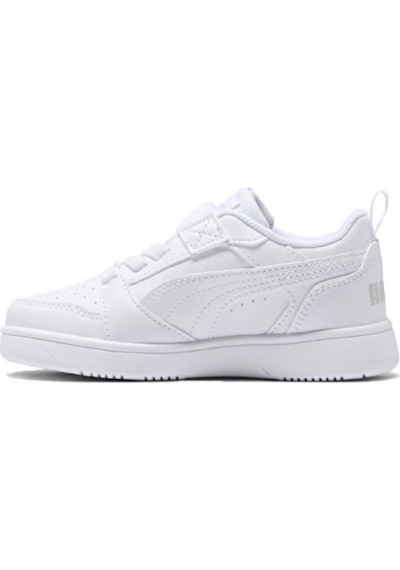 Puma Rebound V6 Lo Ac+ Ps-white-cool Light Gray Çocuk Ayakkabı-beyaz Ve Cool Light-2061 Beyaz