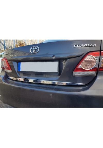 Toyota Corolla Uyumlu Krom Bagaj Alt Çıta 2007-2013 Arası P.Çelik