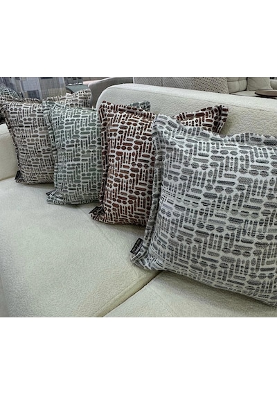 Nivemeshome Elyaf Dolgulu Kırlent 45x45 Lisa 03 Vizon Yeşil