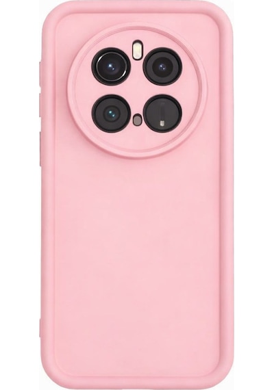 Honor Magic 7 Pro Uyumlu Kamera Çıkıntılı Mat Silikon Telefon Kılıfı Pembe