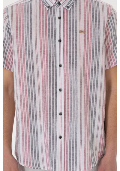 U.s. Polo Assn. Erkek Kırmızı Gömlek Kısa Kollu 50299960-vr030 Kırmızı