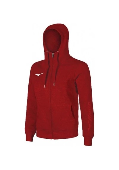 Mizuno Sweat Fermuarlı Kapüşonlu Erkek Sweatshirt Kırmızı Çok Renkli
