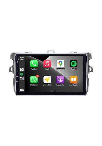 Toyota Corolla Araç Multimedya Android Ekran Carplay Double Teyp 2+32 9" 07-13 Gri Navımex Kck