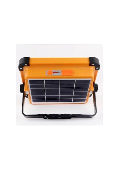 Astec Unichrome Güneş Enerjili Solar 200w Watt Led Projektör Taşınabilir Sarı Beyaz Ve Çakar Işık Lamba