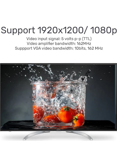Unıtek Hdmı To Vga Dönüştürücü Ses Destekli 1080p&60hz Y-6333