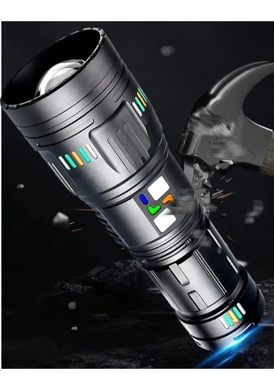 Pro F-3002 Alüminyum Tg Led Gece Şeritli Type-c Şarjlı El Feneri 92824670