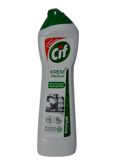 Cif Krem Amonyaklı Yüzey Temizleyici 500 Ml 12'li Paket 12'li Set