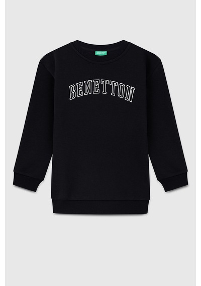United Colors Of Benetton Erkek Çocuk Sweat Bnt-b23342 Siyah