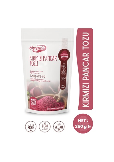 Kırmızı Pancar Tozu 250 Gr - %100 Doğal Katkısız Koruyucusuz Öğütülmüş Kırmızı Pancar Tozu Diğer