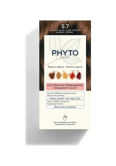 Phyto Phytocolor Bitkisel Saç Boyası - 5.7 Açık Kestane Bakır Yeni5.7 Açık Kestane Bakır