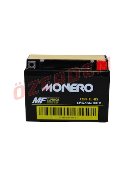 Akü Bs 12 V 6,5 Ah Yatık Monero Cg