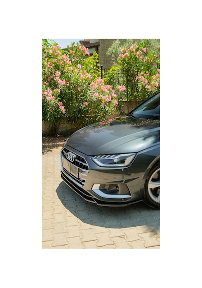 Audi A4 Ön Lip 2019-2024 Standart / Advanced / Business Uyumlu Parlak Siyah Ön Tampon Eki