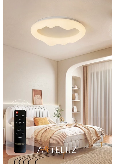 Luxury Pınterest Model Modern Plafonyer Avize 50 Cm Beyaz
