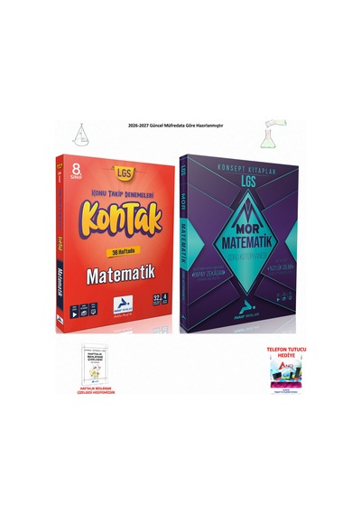 Paraf 8. Sınıf Lgs Matematik Kontakt+mor 2 Kitap Seti