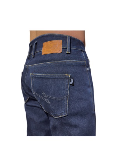 The Biker Jeans City Biker Cold Killer Dark Blue Korumalı Motosiklet Kot Pantolonu Mavi