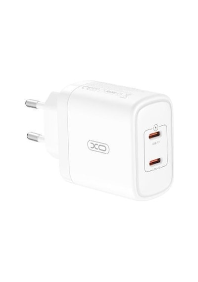 Ce08 50w 3a 2 X Usb-c Şarj Adaptörü - Akıllı Telefon Ve Aksesuar Uyumlu Şarj Başlığı Eu Priz