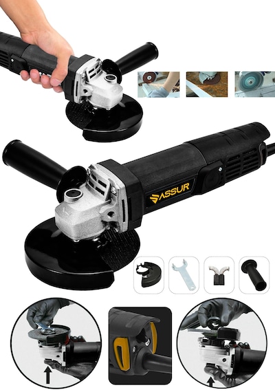 Assur ASR308 125 MM 550W Avuç Taşlama Siyah