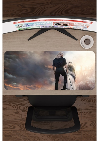 The Witcher V4 70x30 Xl Gaming Kauçuk Kaymaz Taban Mouse Pad Fare Altlığı