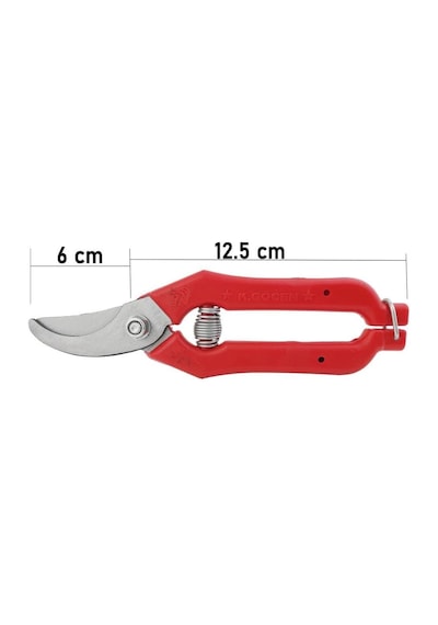 Göcen Narenciye Üzüm Bağ Budama Makası Eğri Uçlu 18.5 Cm Kırmızı