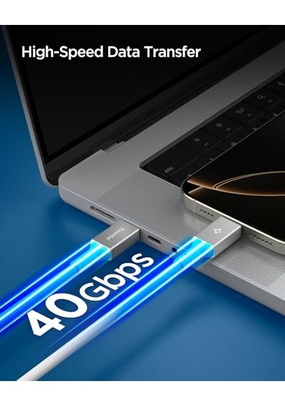 Usb-c To Usb-c 1.2 Metre Kablo 240w Güç/pps 2.0 Super Hızlı Şarj / 40gbps E-marker Çip Data / 8k Görüntü Akta Diğer