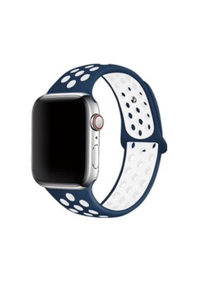 Apple Watch Uyumlu 42mm Krd-02 Silikon Kordon - Lacivert