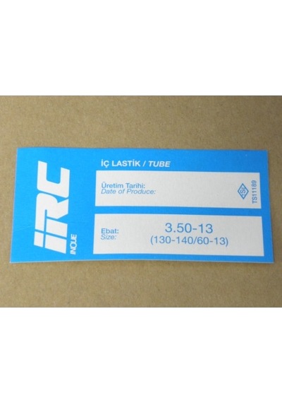 İç Lastik 3.50-13 Eğri Sibop 8501 Irc