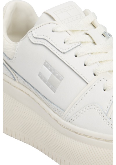 Tommy Jeans Kadın Tjw Retro Basket Flatform Ayakkabı En0en0284002t Beyaz