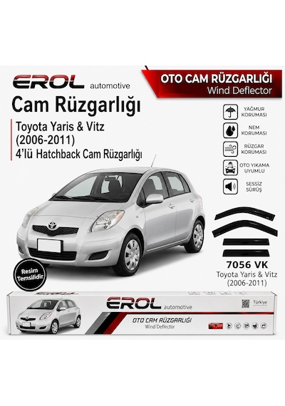 Toyota Yaris&vitz 2006-2011 Hb Mugen Cam Rüzgarlığı