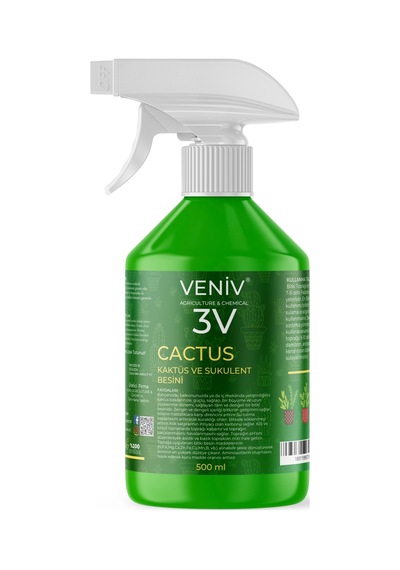 3v Cactus- Kaktüs Ve Sukulent Besleme Ve Çoğaltma Besini 500 Ml 1