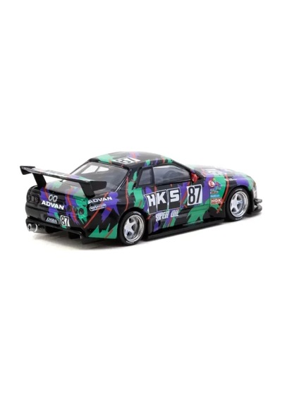 Ers 1/64 Nissan Skyline R32 Widebody Hks With Tarmac Cards Combo Set - Designed By Jon Sibal Çok Renkli