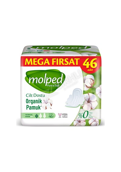 2 Adet Molped Pure&soft Mega Fırsat Normal Hijyenik Ped 46'lı
