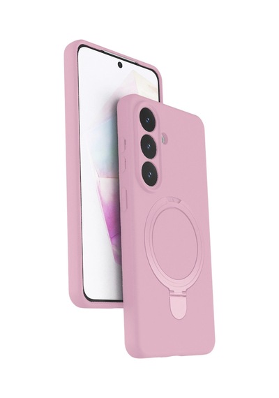 Samsung Galaxy Uyumlu  S26 Plus Regal Magsafe Standlı Kapak Açık Pembe
