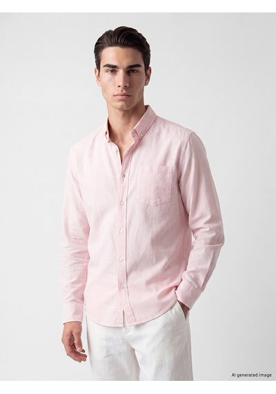 Lcwaıkıkı Classic Pembe Regular Fit Oxford Erkek Gömlek