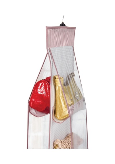 Çanta Organizer 10'lu 37 X 125cm Dolap Düzenleyici - Plastik - Siyah Diğer