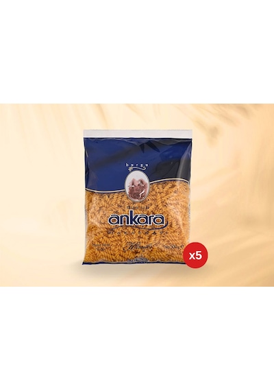 Nuh'un Ankara Burgu Makarna 500 Gr X 5 Paket