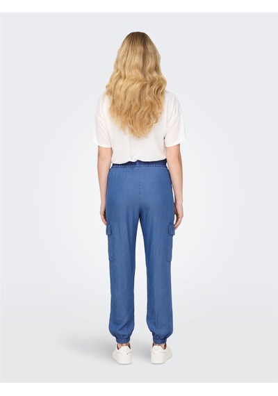 Only Onlcharıs Lıfe Hw Pb Cargo Pant Cc Wvn Kadın Mavi Pantolon - 15338316 Mavi