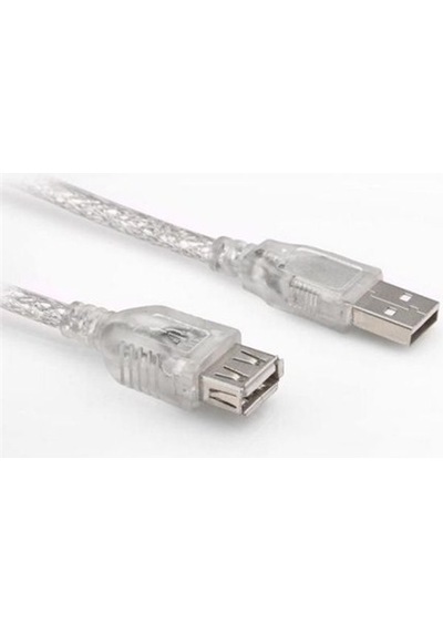S-Link Sl-Af2003 USB 2.0 3Mt Şeffaf Uzatma Kablosu