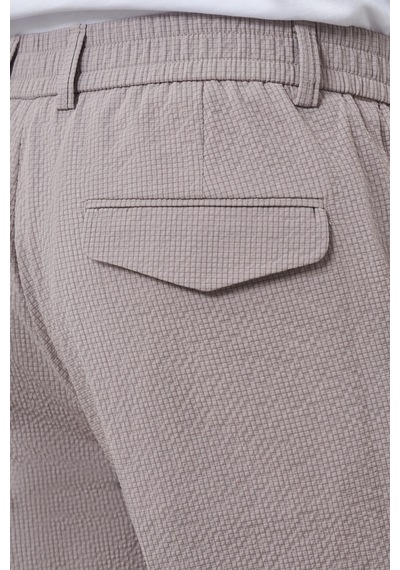 Morven Erkek Bej Polyester Lastikli Trend Slim Fit Pantolon 25ms003033653 Bej