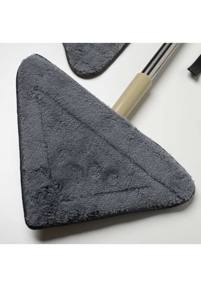 Teleskopik Üçgen Camsil Duvar Yüzey Cam Silme Mop Mikrofiber