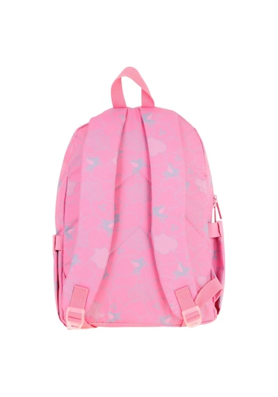 Kaukko Kids Kız Çocuk Pembe - Pullu Bulut Desenli Dört Gözlü Okul Sırt Çantası - L5218 Pembe