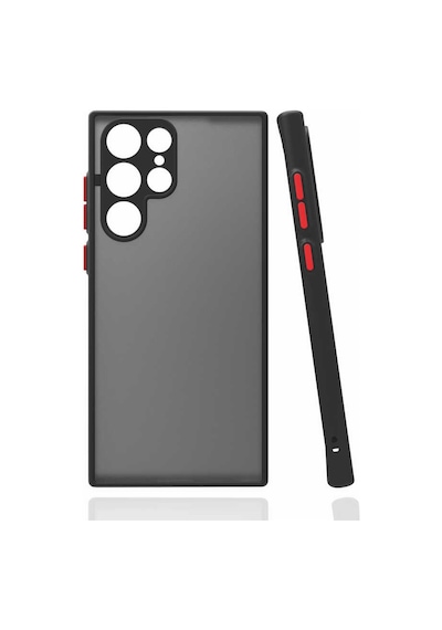 Zore Galaxy S22 Ultra Uyumlu Nvth Hux Kılıf-siyah