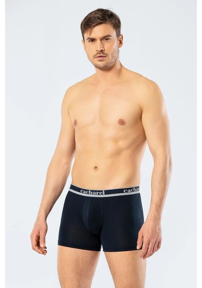 Cacharel 1338 Erkek 3'lü Likralı Uzun Paça Boxer-lacivert&indigo&saks Lacivert