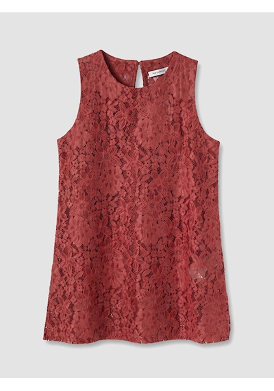 Lcw Everyday Bordo Bisiklet Yaka Dantelli Bluz