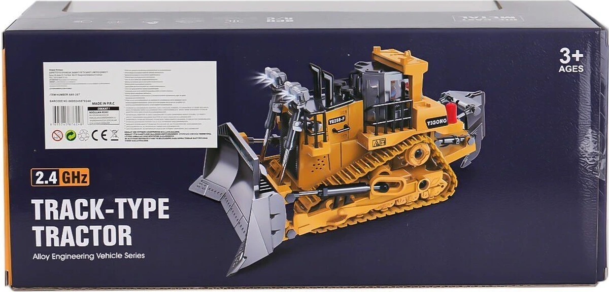 689-367 Kumandalı Sesli Işıklı Bulldozer - Sarı