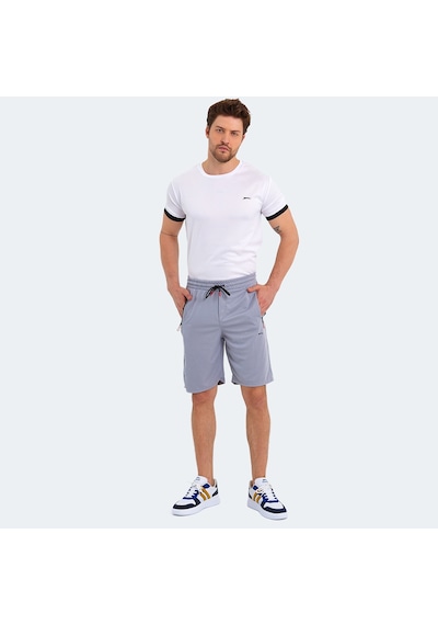 Slazenger OSAMU Erkek Cepli Gri Şort