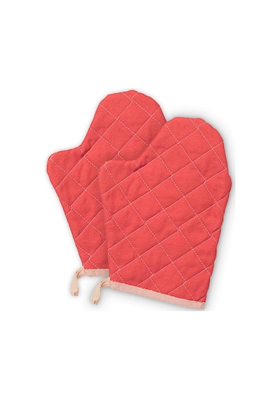 Molinella Yanmaz Kapitone Duck Kumaş Renkli Çift Fırın Eldiveni 20x27 Cm
