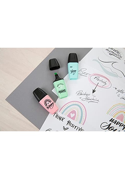 Stabılo Boss Mini Pastellove - 2.0 Fosforlu Kalem - Gri 124-Pembe
